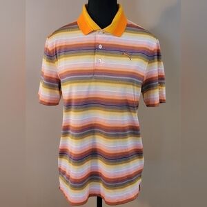 PUMA Dri-Fit Wailea Golf Club Polo Shirt with Dry Cell Technology, Size Medium